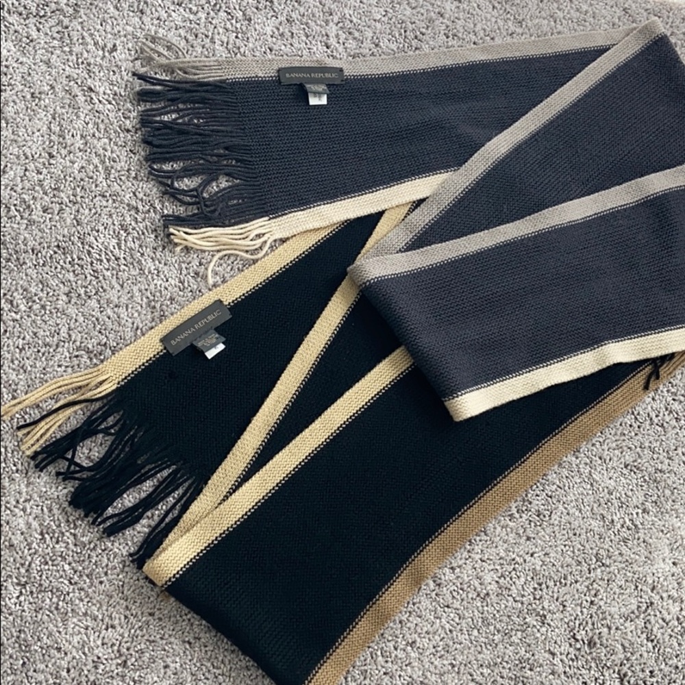 Neutral Fringe Scarves